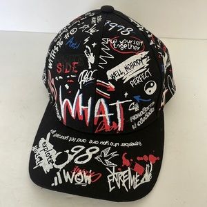 Graffiti Black Hat Adjustable NWOT